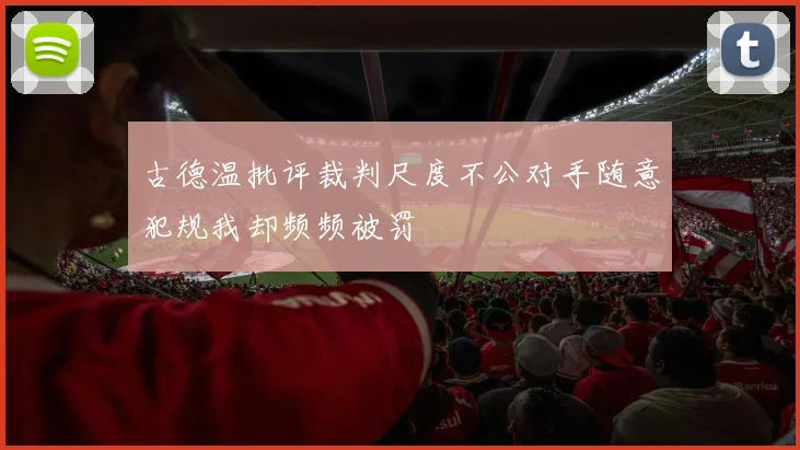 古德温批评裁判尺度不公对手随意犯规我却频频被罚